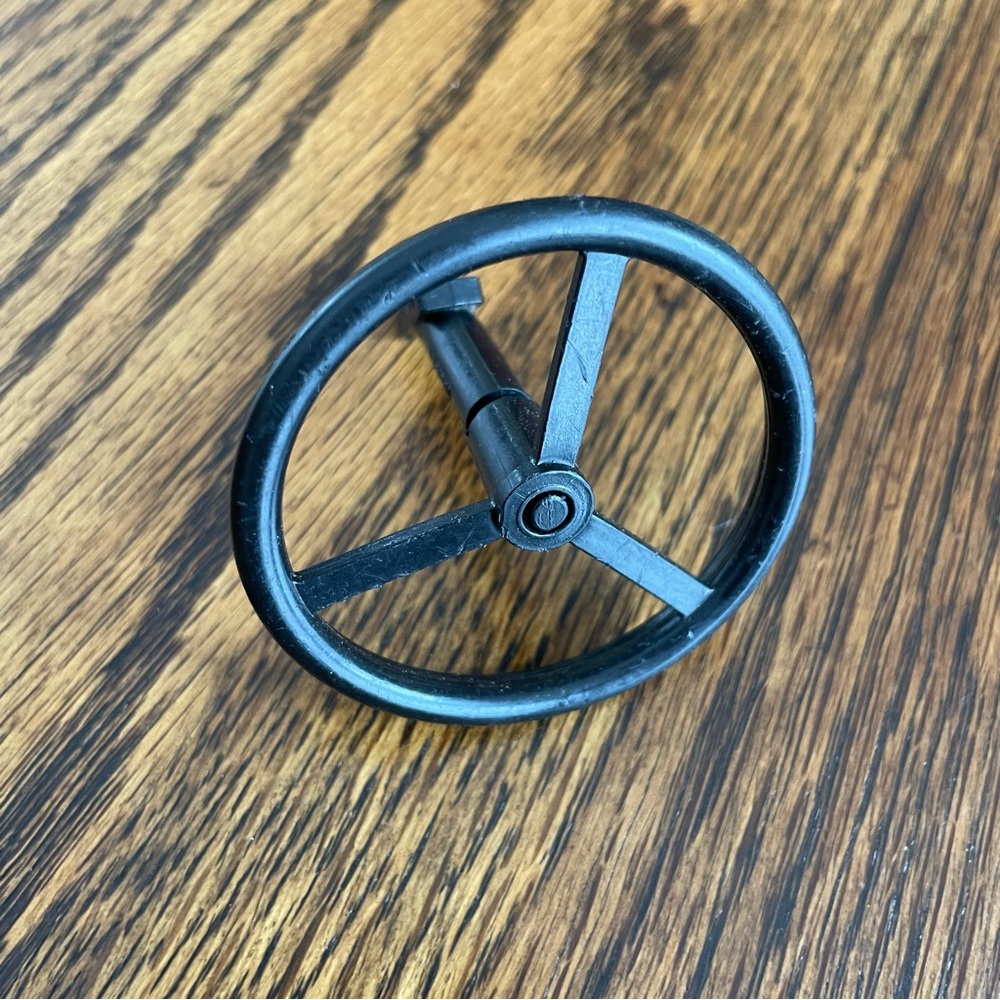 Vintage G.I. Joe Jeep Black Steering Wheel Replacement❤️